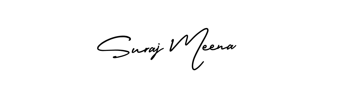 Also we have Suraj Meena name is the best signature style. Create professional handwritten signature collection using AmerikaSignatureDemo-Regular autograph style. Suraj Meena signature style 3 images and pictures png