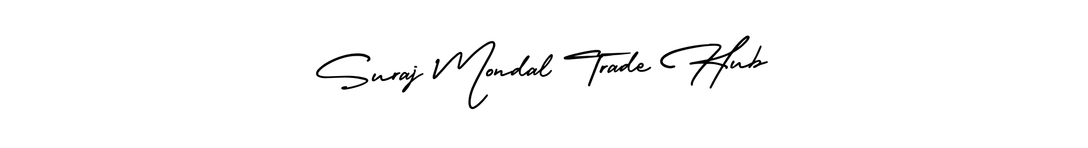 Also You can easily find your signature by using the search form. We will create Suraj Mondal Trade Hub name handwritten signature images for you free of cost using AmerikaSignatureDemo-Regular sign style. Suraj Mondal Trade Hub signature style 3 images and pictures png