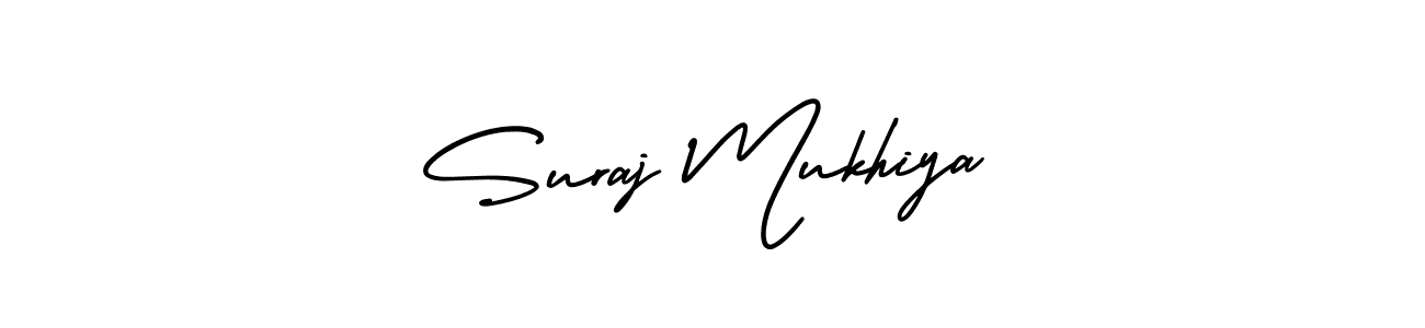 Design your own signature with our free online signature maker. With this signature software, you can create a handwritten (AmerikaSignatureDemo-Regular) signature for name Suraj Mukhiya. Suraj Mukhiya signature style 3 images and pictures png