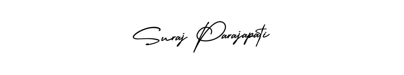 Create a beautiful signature design for name Suraj Parajapati. With this signature (AmerikaSignatureDemo-Regular) fonts, you can make a handwritten signature for free. Suraj Parajapati signature style 3 images and pictures png