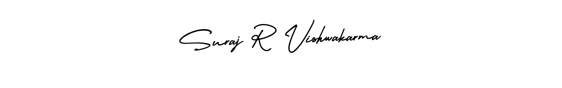 Also we have Suraj R Vishwakarma name is the best signature style. Create professional handwritten signature collection using AmerikaSignatureDemo-Regular autograph style. Suraj R Vishwakarma signature style 3 images and pictures png