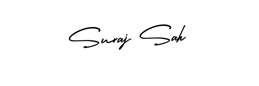 Create a beautiful signature design for name Suraj Sah. With this signature (AmerikaSignatureDemo-Regular) fonts, you can make a handwritten signature for free. Suraj Sah signature style 3 images and pictures png