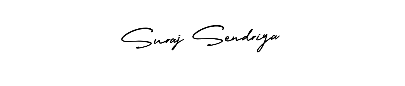 Use a signature maker to create a handwritten signature online. With this signature software, you can design (AmerikaSignatureDemo-Regular) your own signature for name Suraj Sendriya. Suraj Sendriya signature style 3 images and pictures png