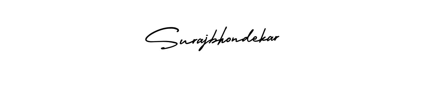 Make a beautiful signature design for name Surajbhondekar. Use this online signature maker to create a handwritten signature for free. Surajbhondekar signature style 3 images and pictures png