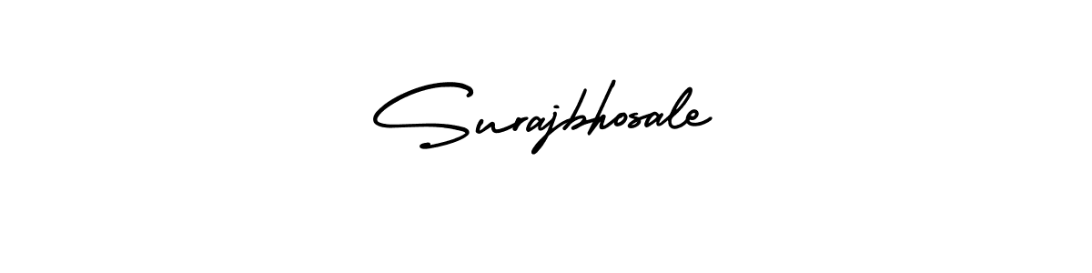 It looks lik you need a new signature style for name Surajbhosale. Design unique handwritten (AmerikaSignatureDemo-Regular) signature with our free signature maker in just a few clicks. Surajbhosale signature style 3 images and pictures png