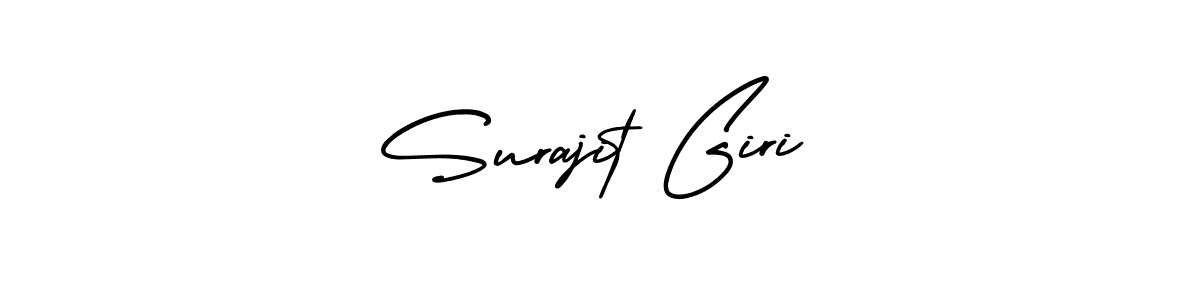 How to make Surajit Giri name signature. Use AmerikaSignatureDemo-Regular style for creating short signs online. This is the latest handwritten sign. Surajit Giri signature style 3 images and pictures png