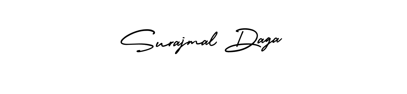 It looks lik you need a new signature style for name Surajmal Daga. Design unique handwritten (AmerikaSignatureDemo-Regular) signature with our free signature maker in just a few clicks. Surajmal Daga signature style 3 images and pictures png