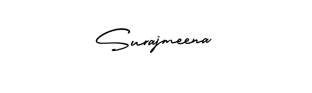 Create a beautiful signature design for name Surajmeena. With this signature (AmerikaSignatureDemo-Regular) fonts, you can make a handwritten signature for free. Surajmeena signature style 3 images and pictures png