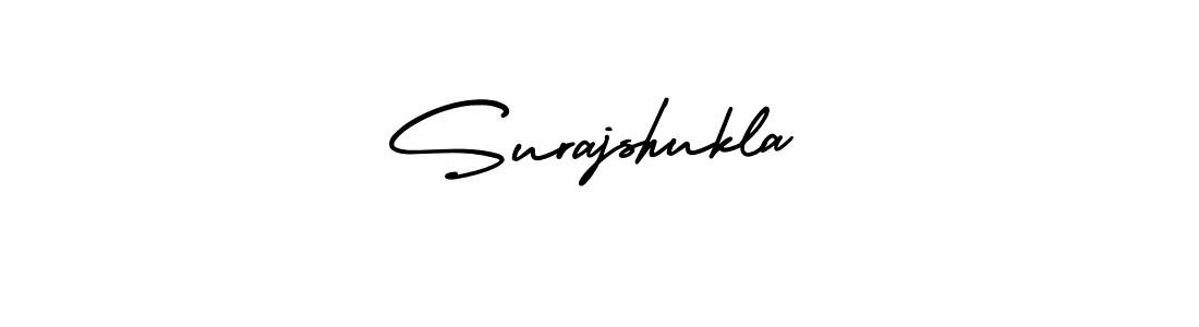 The best way (AmerikaSignatureDemo-Regular) to make a short signature is to pick only two or three words in your name. The name Surajshukla include a total of six letters. For converting this name. Surajshukla signature style 3 images and pictures png