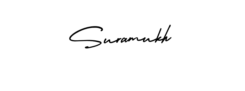 Design your own signature with our free online signature maker. With this signature software, you can create a handwritten (AmerikaSignatureDemo-Regular) signature for name Suramukh. Suramukh signature style 3 images and pictures png