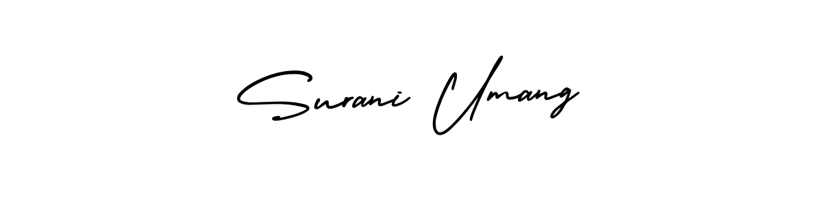 Once you've used our free online signature maker to create your best signature AmerikaSignatureDemo-Regular style, it's time to enjoy all of the benefits that Surani Umang name signing documents. Surani Umang signature style 3 images and pictures png