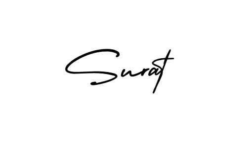 Use a signature maker to create a handwritten signature online. With this signature software, you can design (AmerikaSignatureDemo-Regular) your own signature for name Surat. Surat signature style 3 images and pictures png