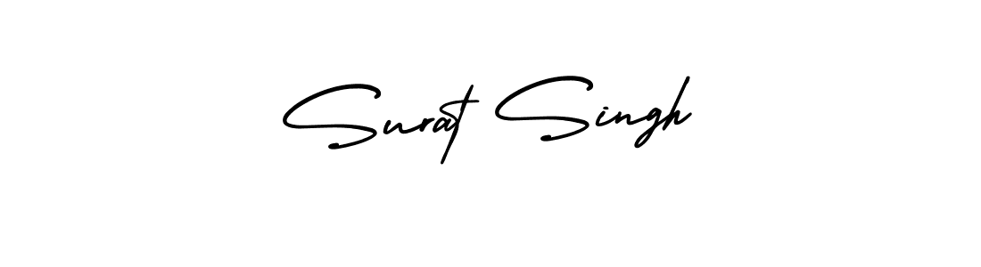 Make a beautiful signature design for name Surat Singh. With this signature (AmerikaSignatureDemo-Regular) style, you can create a handwritten signature for free. Surat Singh signature style 3 images and pictures png