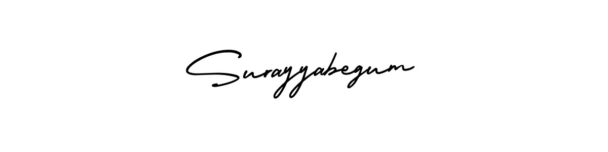 Make a beautiful signature design for name Surayyabegum. Use this online signature maker to create a handwritten signature for free. Surayyabegum signature style 3 images and pictures png