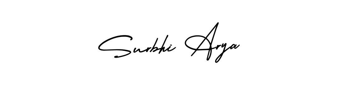 How to make Surbhi Arya signature? AmerikaSignatureDemo-Regular is a professional autograph style. Create handwritten signature for Surbhi Arya name. Surbhi Arya signature style 3 images and pictures png