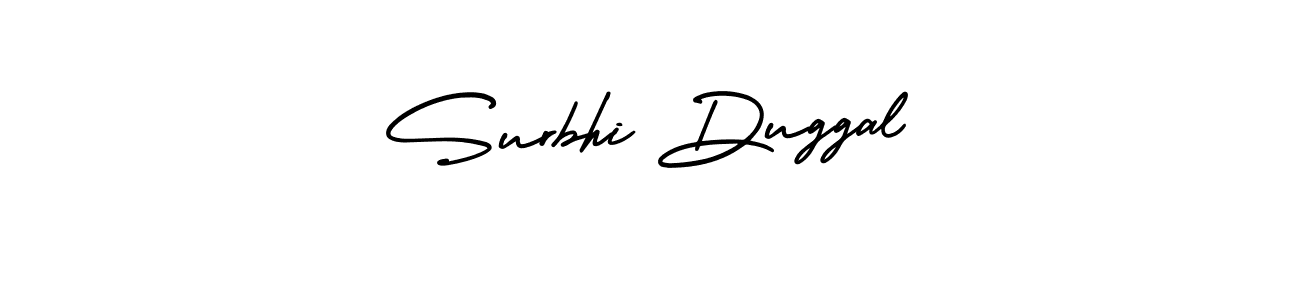 Create a beautiful signature design for name Surbhi Duggal. With this signature (AmerikaSignatureDemo-Regular) fonts, you can make a handwritten signature for free. Surbhi Duggal signature style 3 images and pictures png