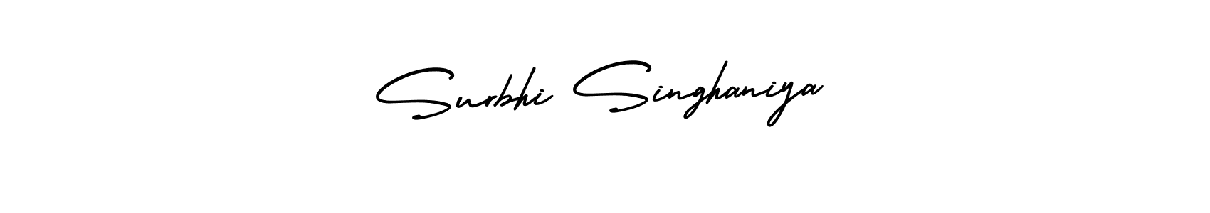 Design your own signature with our free online signature maker. With this signature software, you can create a handwritten (AmerikaSignatureDemo-Regular) signature for name Surbhi Singhaniya. Surbhi Singhaniya signature style 3 images and pictures png