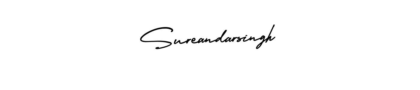 Also You can easily find your signature by using the search form. We will create Sureandarsingh name handwritten signature images for you free of cost using AmerikaSignatureDemo-Regular sign style. Sureandarsingh signature style 3 images and pictures png