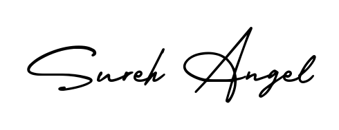 A classic penmanship look for Sureh Angel. The AmerikaSignatureDemo-Regular font brings timeless elegance and confidence to every signed document. Sureh Angel signature style 3 images and pictures png
