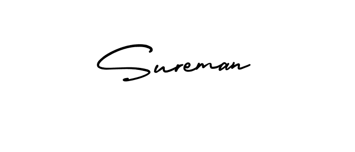Design your own signature with our free online signature maker. With this signature software, you can create a handwritten (AmerikaSignatureDemo-Regular) signature for name Sureman. Sureman signature style 3 images and pictures png