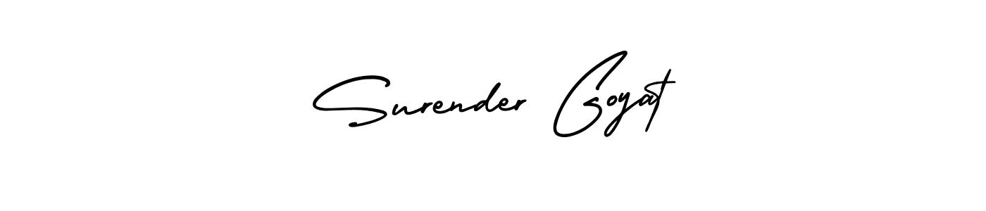 Make a beautiful signature design for name Surender Goyat. Use this online signature maker to create a handwritten signature for free. Surender Goyat signature style 3 images and pictures png