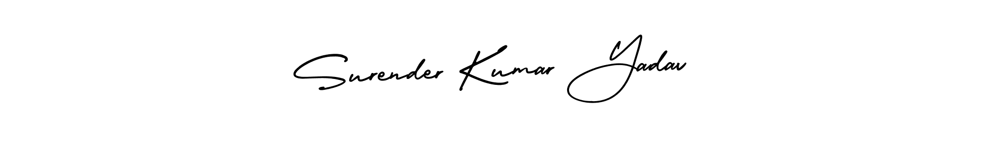 How to make Surender Kumar Yadav signature? AmerikaSignatureDemo-Regular is a professional autograph style. Create handwritten signature for Surender Kumar Yadav name. Surender Kumar Yadav signature style 3 images and pictures png