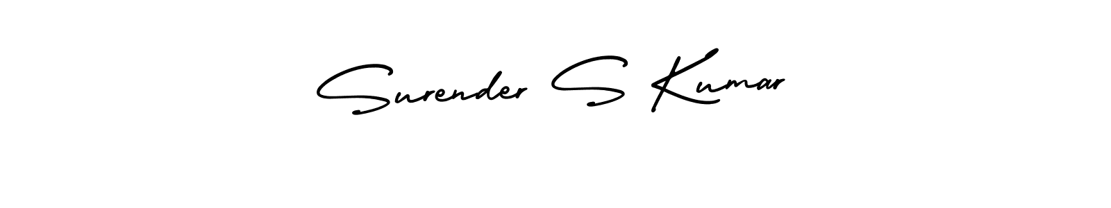 Design your own signature with our free online signature maker. With this signature software, you can create a handwritten (AmerikaSignatureDemo-Regular) signature for name Surender S Kumar. Surender S Kumar signature style 3 images and pictures png