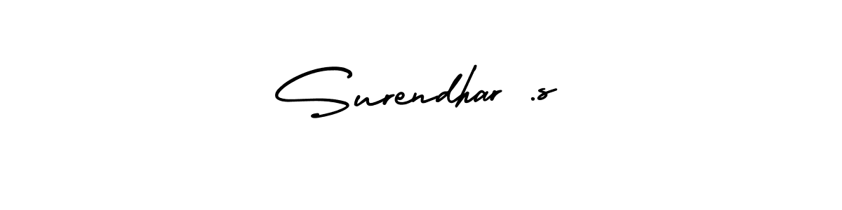 How to make Surendhar .s signature? AmerikaSignatureDemo-Regular is a professional autograph style. Create handwritten signature for Surendhar .s name. Surendhar .s signature style 3 images and pictures png