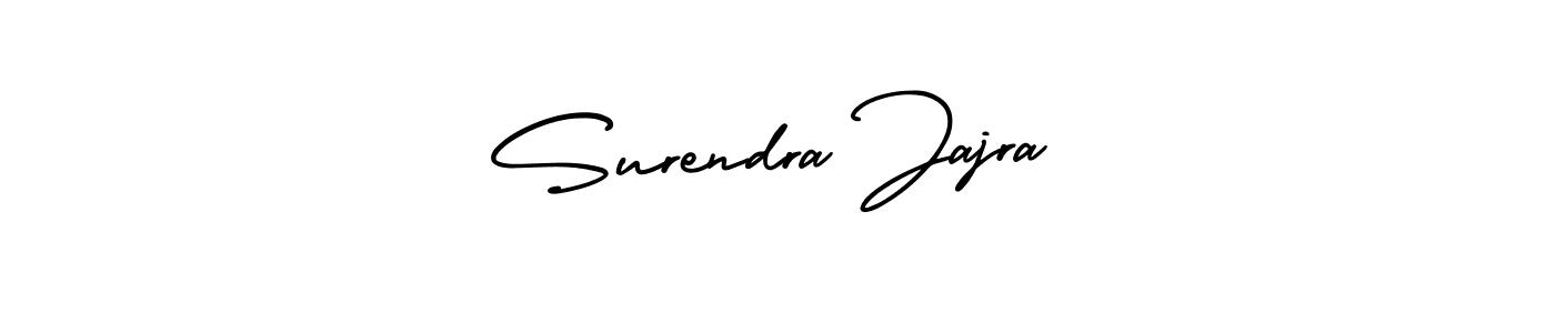 Surendra Jajra stylish signature style. Best Handwritten Sign (AmerikaSignatureDemo-Regular) for my name. Handwritten Signature Collection Ideas for my name Surendra Jajra. Surendra Jajra signature style 3 images and pictures png