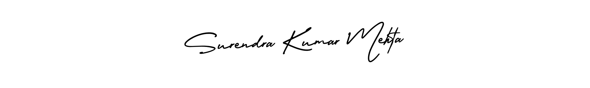 Similarly AmerikaSignatureDemo-Regular is the best handwritten signature design. Signature creator online .You can use it as an online autograph creator for name Surendra Kumar Mehta. Surendra Kumar Mehta signature style 3 images and pictures png