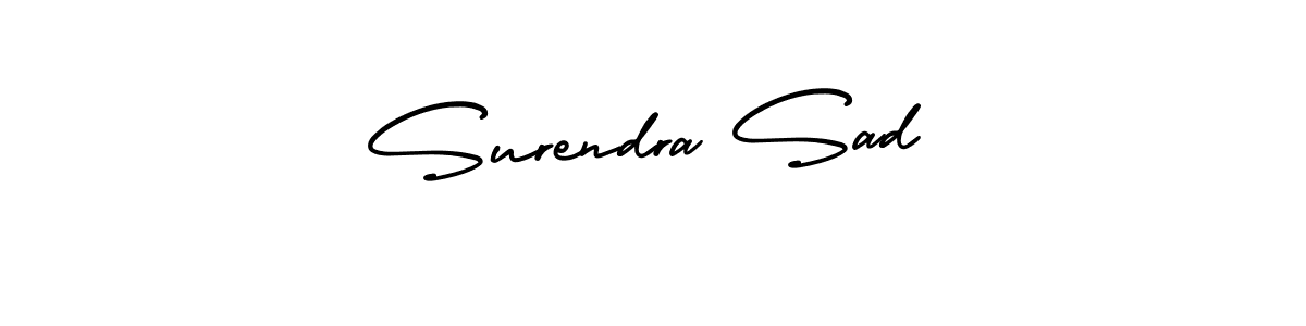 Design your own signature with our free online signature maker. With this signature software, you can create a handwritten (AmerikaSignatureDemo-Regular) signature for name Surendra Sad. Surendra Sad signature style 3 images and pictures png