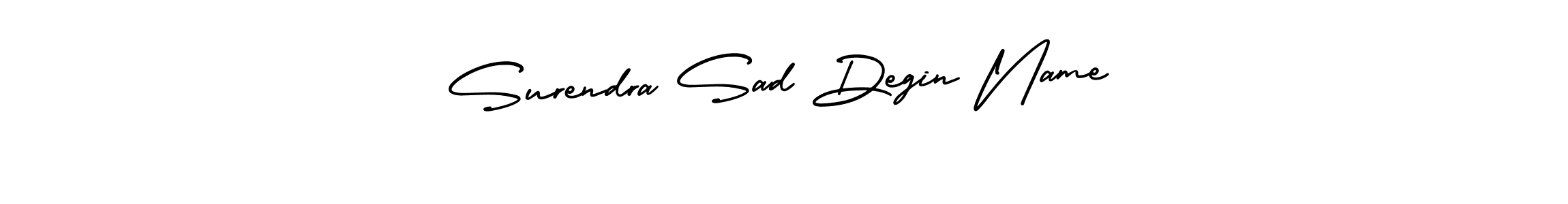 Surendra Sad Degin Name stylish signature style. Best Handwritten Sign (AmerikaSignatureDemo-Regular) for my name. Handwritten Signature Collection Ideas for my name Surendra Sad Degin Name. Surendra Sad Degin Name signature style 3 images and pictures png