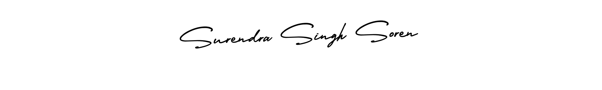 It looks lik you need a new signature style for name Surendra Singh Soren. Design unique handwritten (AmerikaSignatureDemo-Regular) signature with our free signature maker in just a few clicks. Surendra Singh Soren signature style 3 images and pictures png