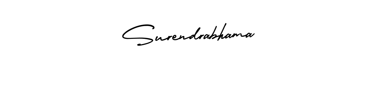 Make a short Surendrabhama signature style. Manage your documents anywhere anytime using AmerikaSignatureDemo-Regular. Create and add eSignatures, submit forms, share and send files easily. Surendrabhama signature style 3 images and pictures png