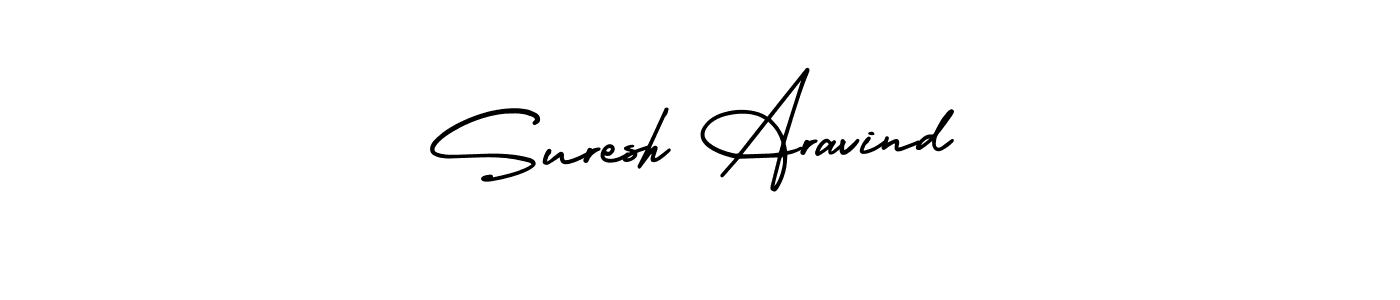 Make a beautiful signature design for name Suresh Aravind. Use this online signature maker to create a handwritten signature for free. Suresh Aravind signature style 3 images and pictures png