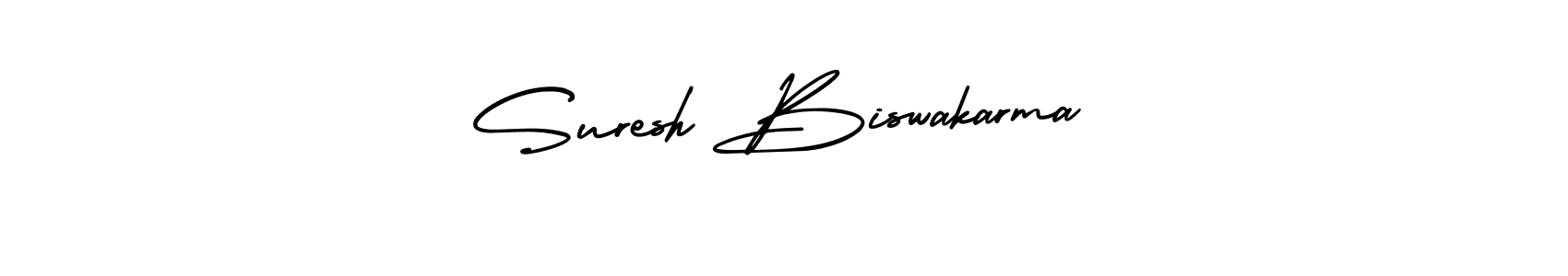 AmerikaSignatureDemo-Regular is a professional signature style that is perfect for those who want to add a touch of class to their signature. It is also a great choice for those who want to make their signature more unique. Get Suresh Biswakarma name to fancy signature for free. Suresh Biswakarma signature style 3 images and pictures png