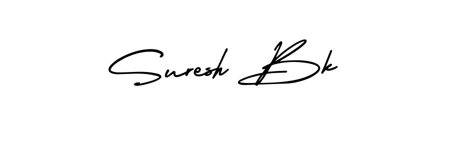 AmerikaSignatureDemo-Regular is a professional signature style that is perfect for those who want to add a touch of class to their signature. It is also a great choice for those who want to make their signature more unique. Get Suresh Bk name to fancy signature for free. Suresh Bk signature style 3 images and pictures png