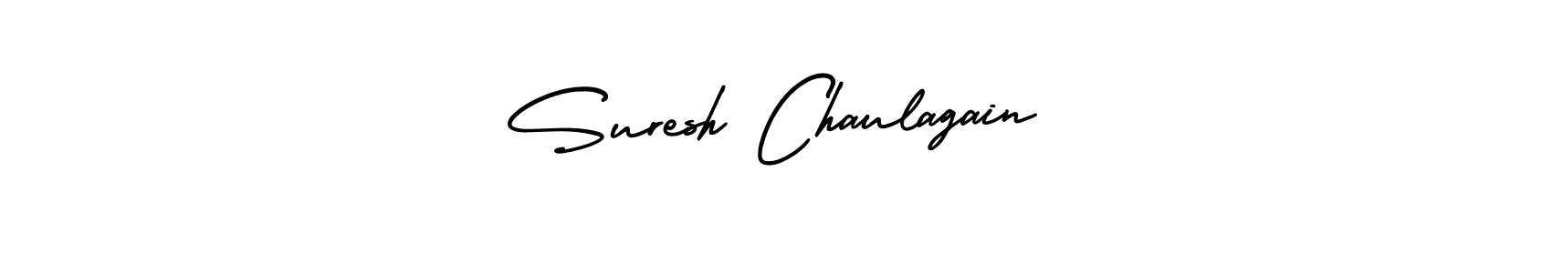 Design your own signature with our free online signature maker. With this signature software, you can create a handwritten (AmerikaSignatureDemo-Regular) signature for name Suresh Chaulagain. Suresh Chaulagain signature style 3 images and pictures png
