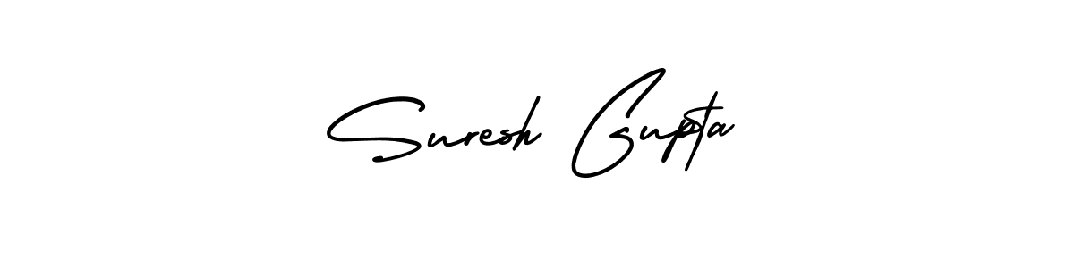 Make a beautiful signature design for name Suresh Gupta. With this signature (AmerikaSignatureDemo-Regular) style, you can create a handwritten signature for free. Suresh Gupta signature style 3 images and pictures png