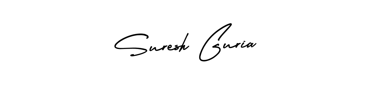 It looks lik you need a new signature style for name Suresh Guria. Design unique handwritten (AmerikaSignatureDemo-Regular) signature with our free signature maker in just a few clicks. Suresh Guria signature style 3 images and pictures png