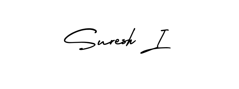 It looks lik you need a new signature style for name Suresh I. Design unique handwritten (AmerikaSignatureDemo-Regular) signature with our free signature maker in just a few clicks. Suresh I signature style 3 images and pictures png