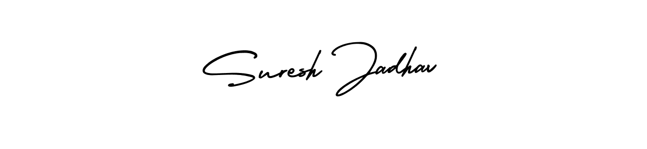 Create a beautiful signature design for name Suresh Jadhav. With this signature (AmerikaSignatureDemo-Regular) fonts, you can make a handwritten signature for free. Suresh Jadhav signature style 3 images and pictures png