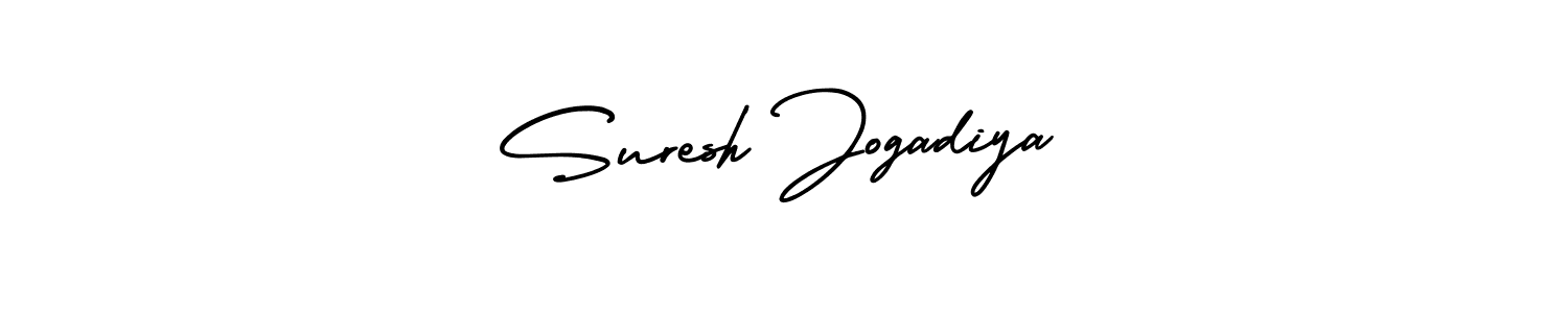 Use a signature maker to create a handwritten signature online. With this signature software, you can design (AmerikaSignatureDemo-Regular) your own signature for name Suresh Jogadiya. Suresh Jogadiya signature style 3 images and pictures png