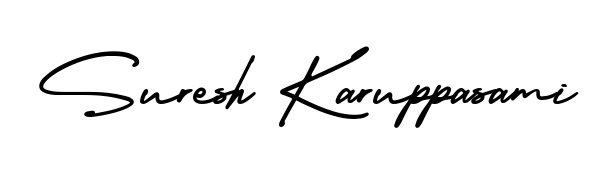 Personalize your online presence with Suresh Karuppasami signature rendered in elegant AmerikaSignatureDemo-Regular font. Great for website footers and blogs. Suresh Karuppasami signature style 3 images and pictures png