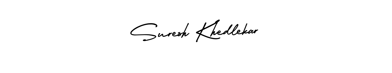 How to make Suresh Khedlekar name signature. Use AmerikaSignatureDemo-Regular style for creating short signs online. This is the latest handwritten sign. Suresh Khedlekar signature style 3 images and pictures png