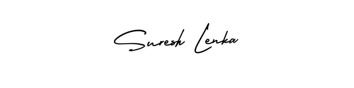 This is the best signature style for the Suresh Lenka name. Also you like these signature font (AmerikaSignatureDemo-Regular). Mix name signature. Suresh Lenka signature style 3 images and pictures png