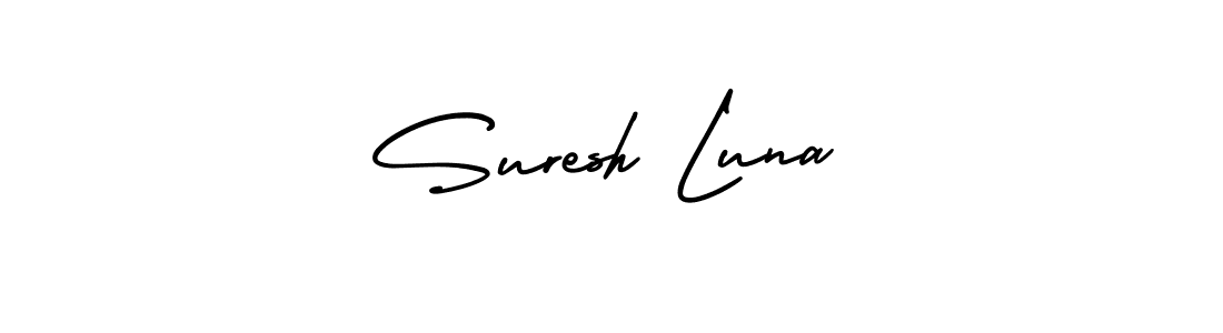 Make a beautiful signature design for name Suresh Luna. Use this online signature maker to create a handwritten signature for free. Suresh Luna signature style 3 images and pictures png