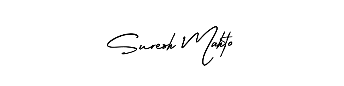 Best and Professional Signature Style for Suresh Mahto. AmerikaSignatureDemo-Regular Best Signature Style Collection. Suresh Mahto signature style 3 images and pictures png