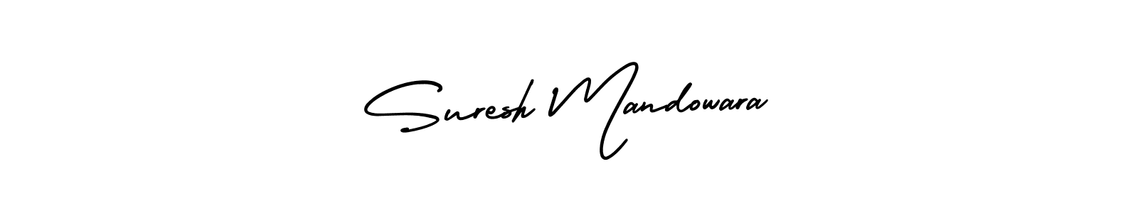 It looks lik you need a new signature style for name Suresh Mandowara. Design unique handwritten (AmerikaSignatureDemo-Regular) signature with our free signature maker in just a few clicks. Suresh Mandowara signature style 3 images and pictures png