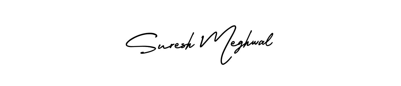 Design your own signature with our free online signature maker. With this signature software, you can create a handwritten (AmerikaSignatureDemo-Regular) signature for name Suresh Meghwal. Suresh Meghwal signature style 3 images and pictures png